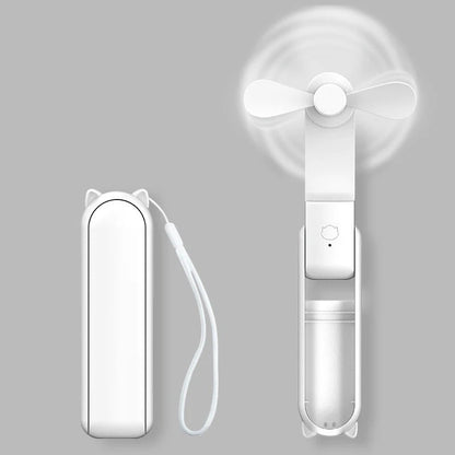 Mini hand fan Breezella | USB rechargeable | 3 speeds | Foldable & Powerbank function | 2000mAh battery 6
