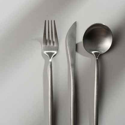 Simple 20-Piece Stainless Steel Flatware Set