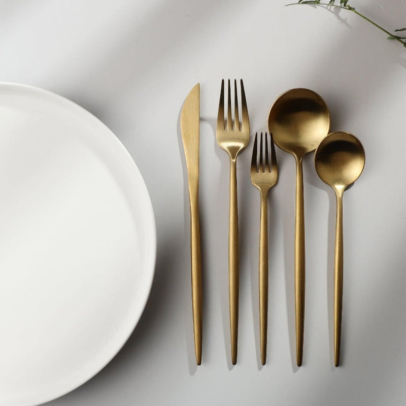 Modern Stainless Steel Flatware Simple Elegance