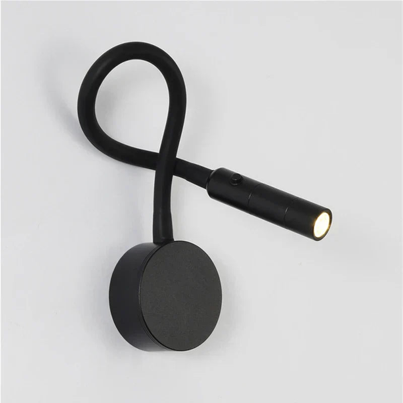 Slim LED Reading Light with Flexible Arm