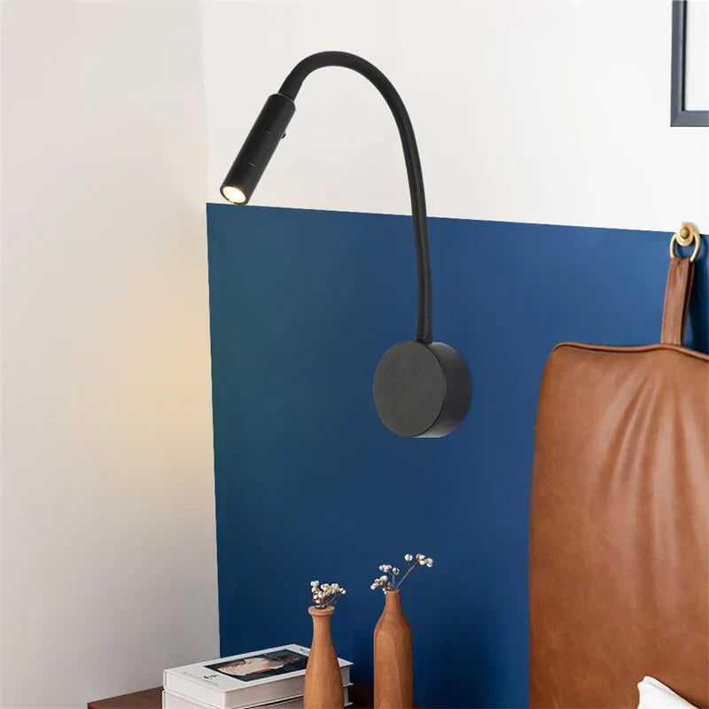 Slim LED Reading Light with Flexible Arm