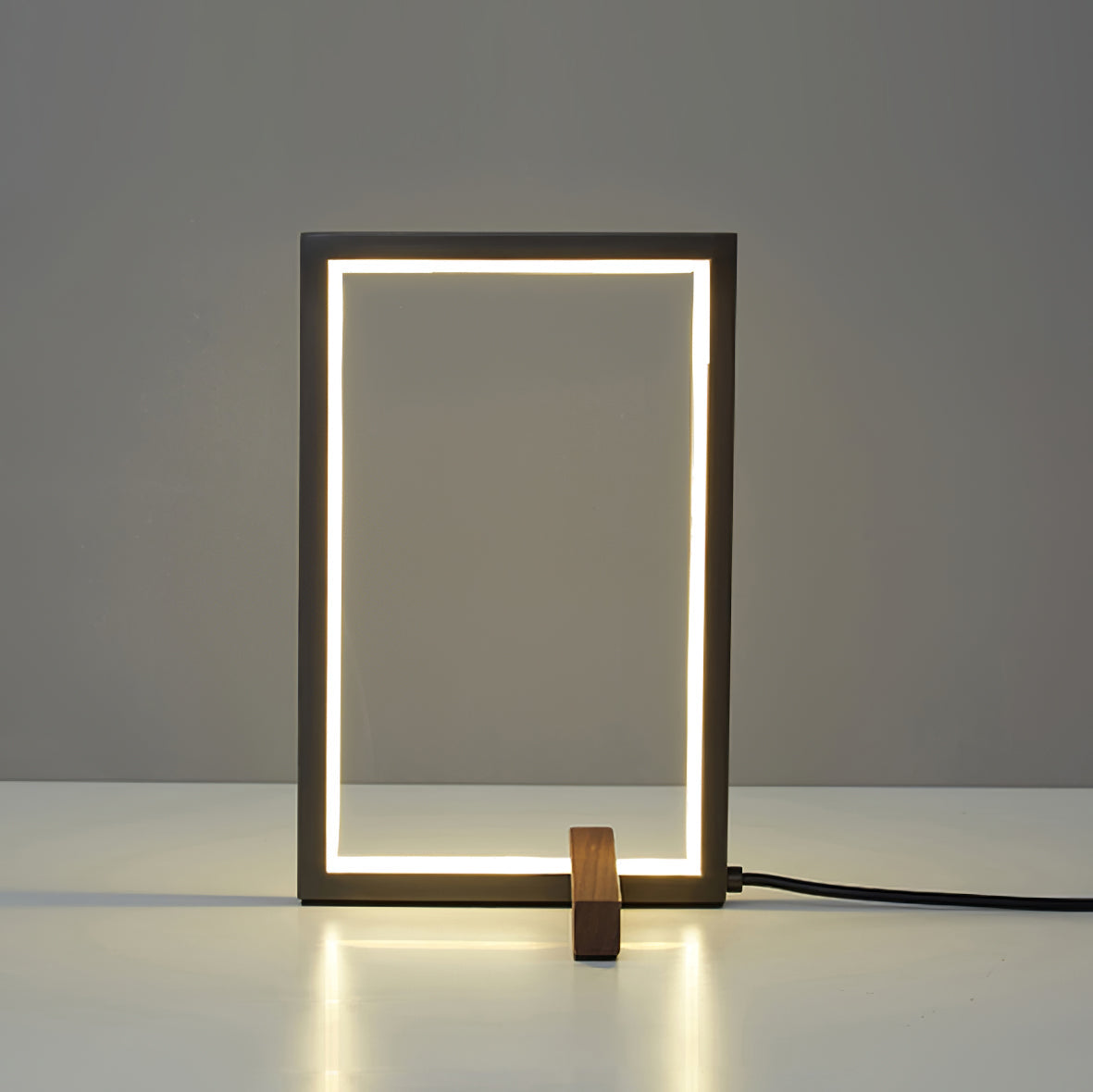 Natural Wooden Desk Lamp