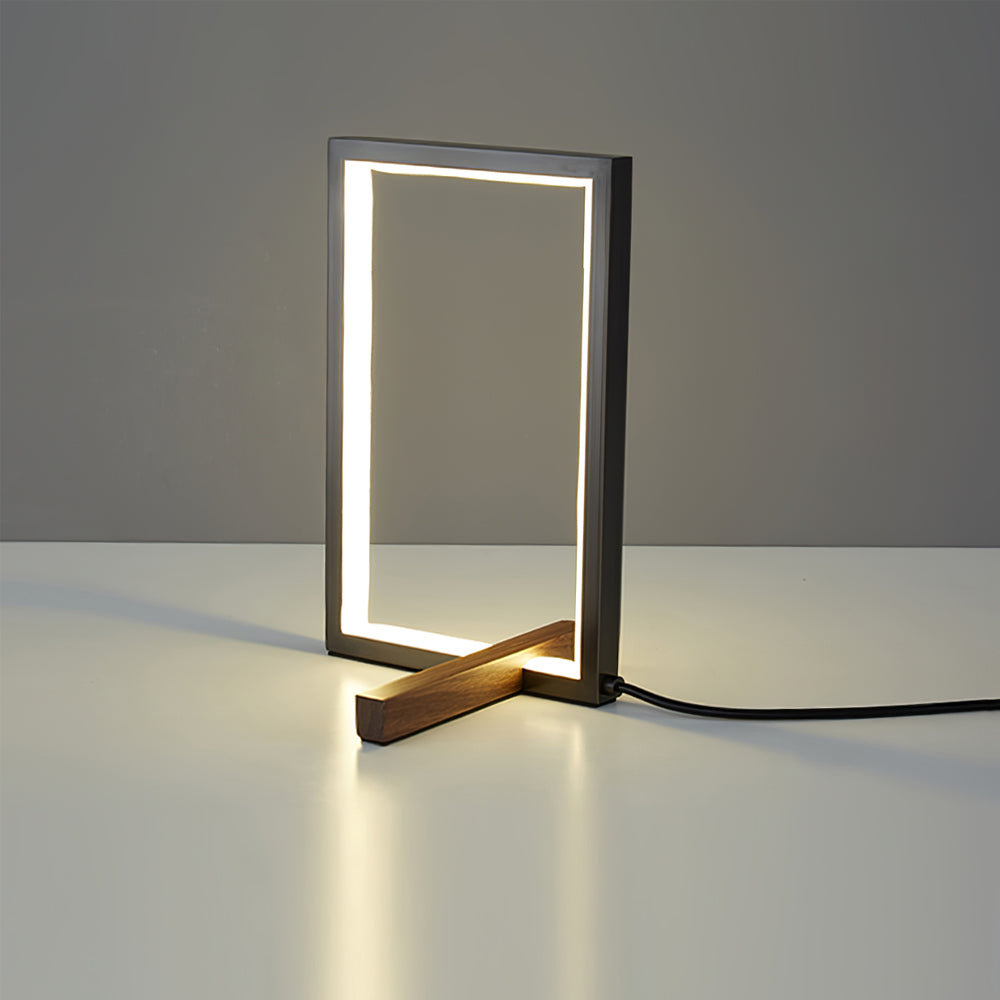 Natural Wooden Desk Lamp