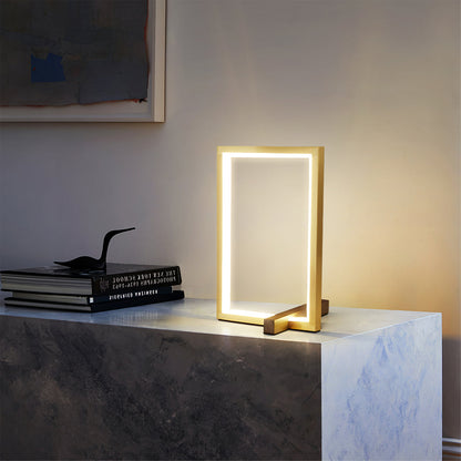 Natural Wooden Desk Lamp