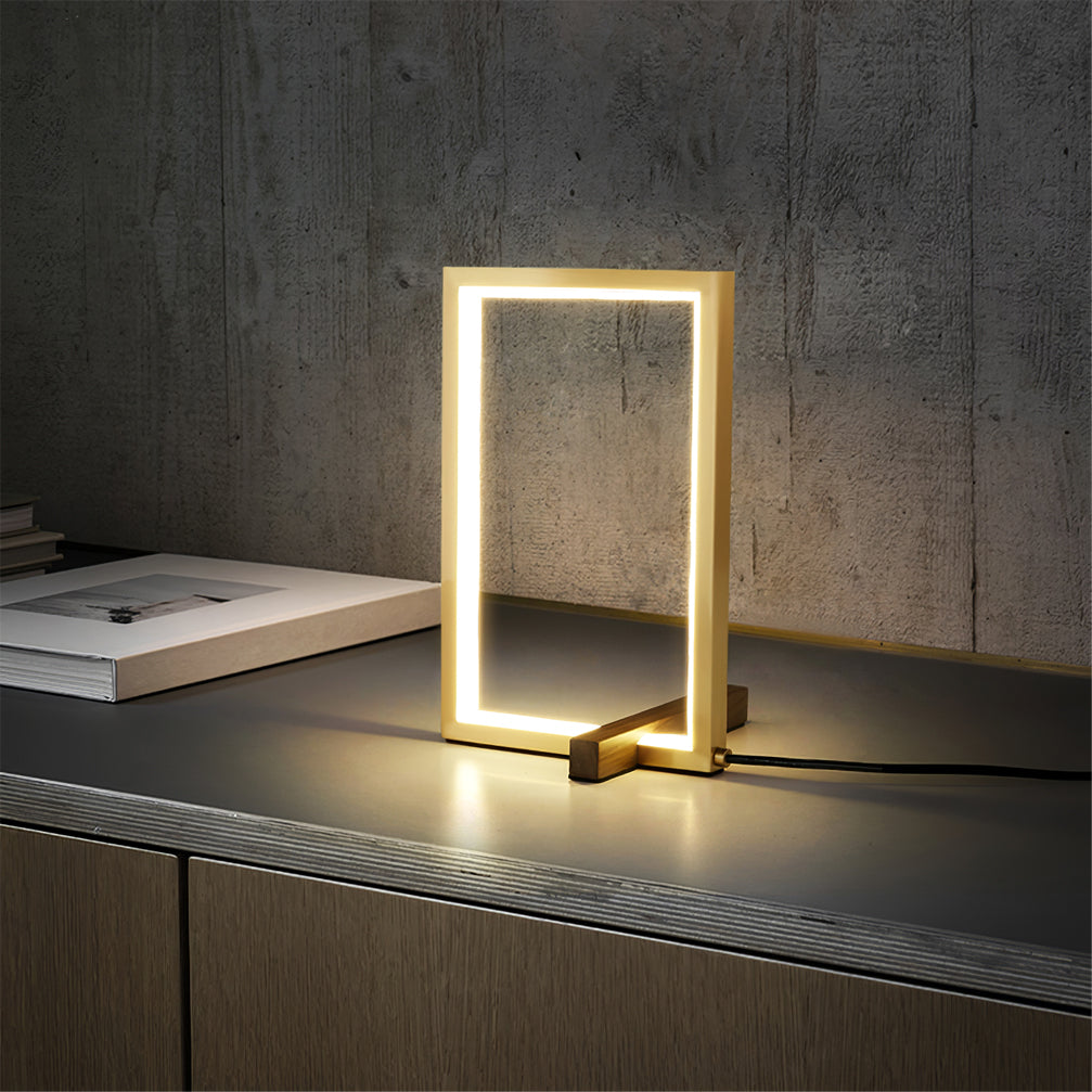 Natural Wooden Desk Lamp