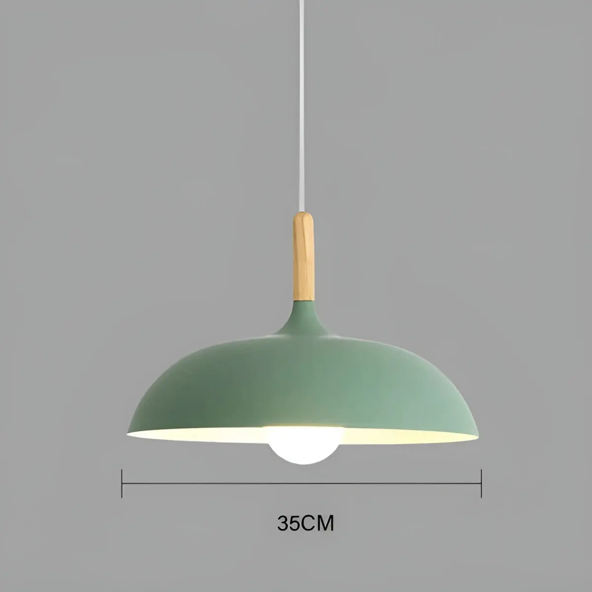 Modern Oak LED Ceiling Light Fixture