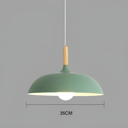 Modern Oak LED Ceiling Light Fixture