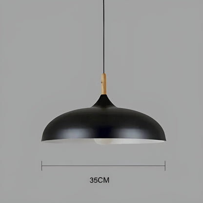 Modern Oak LED Ceiling Light Fixture