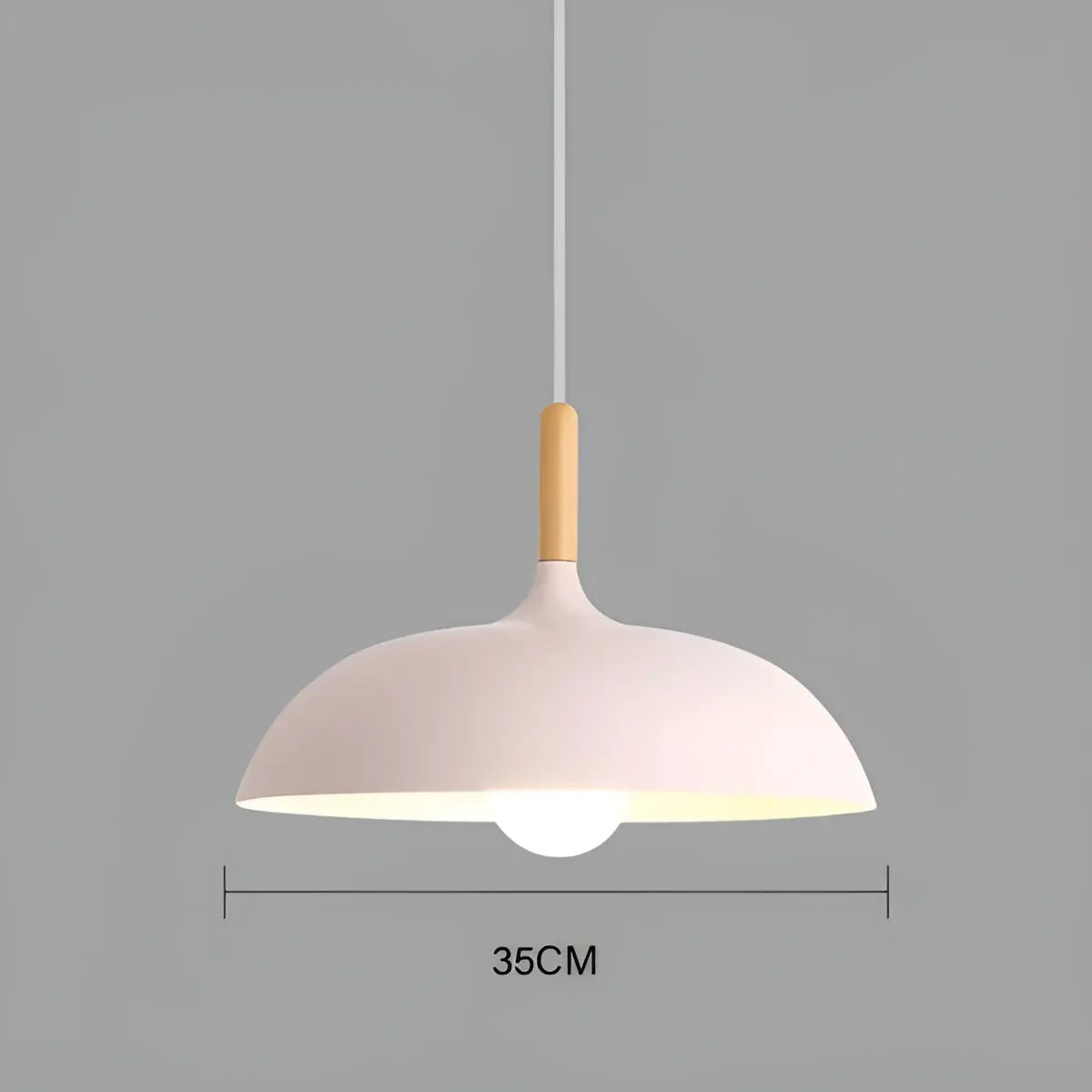 Modern Oak LED Ceiling Light Fixture