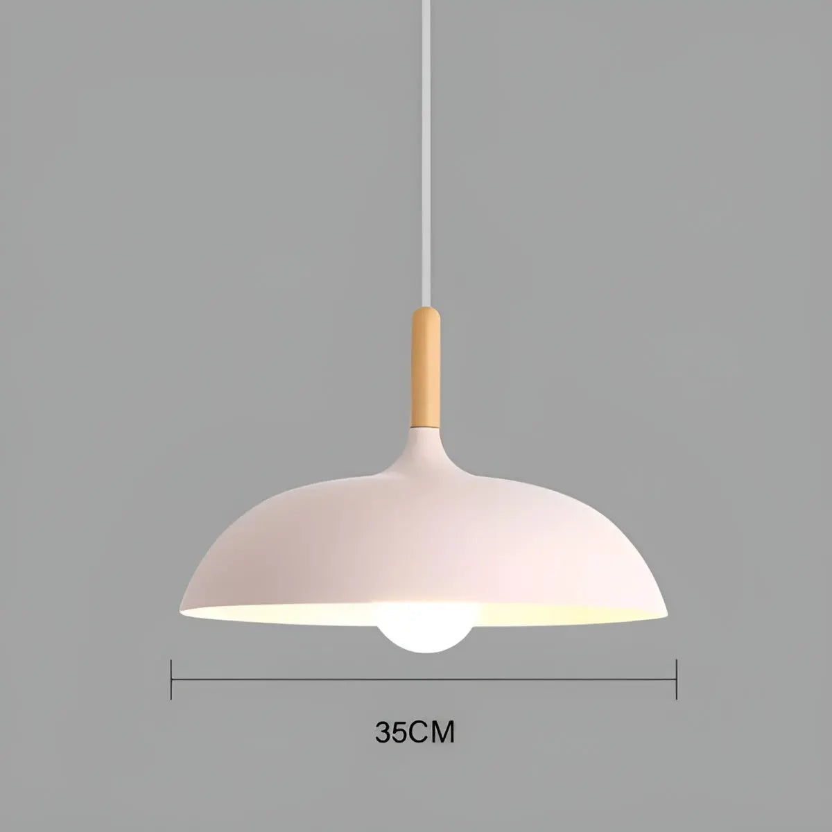 Modern Oak LED Ceiling Light Fixture