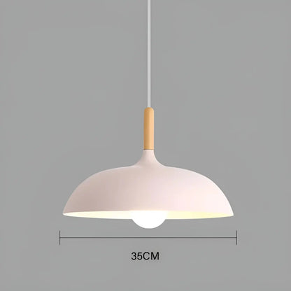 Modern Oak LED Ceiling Light Fixture