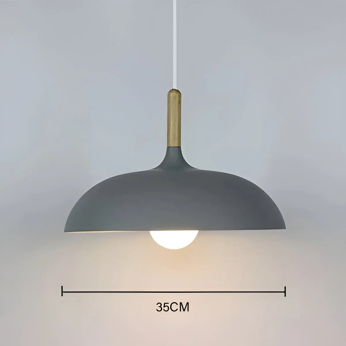 Modern Oak LED Ceiling Light Fixture