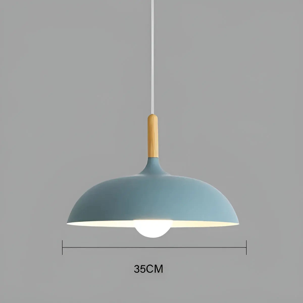 Modern Oak LED Ceiling Light Fixture