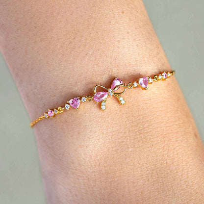 Delicate Ribbon Charm Bracelets