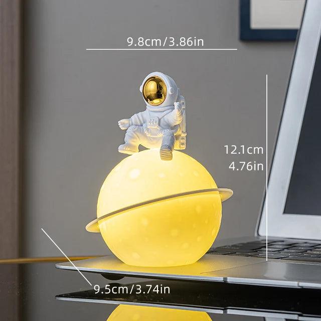 Glowing Space Astronaut Figurine with Night Light