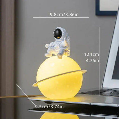 Glowing Space Astronaut Figurine with Night Light