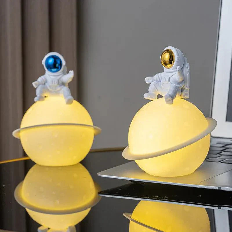 Glowing Space Astronaut Figurine with Night Light