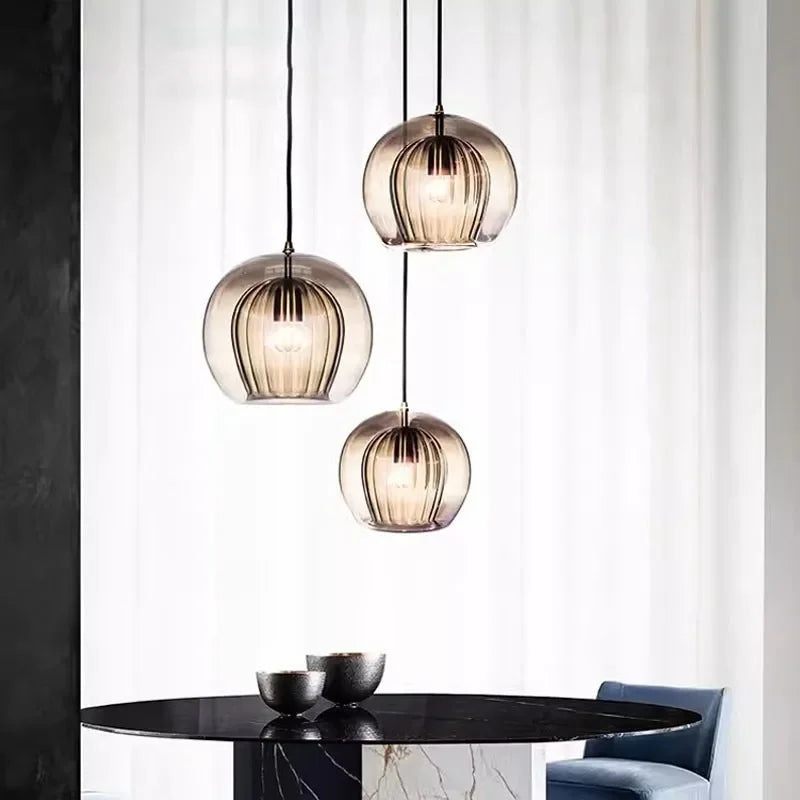 Luxurious Clear Glass Pendant Lighting - Fesara