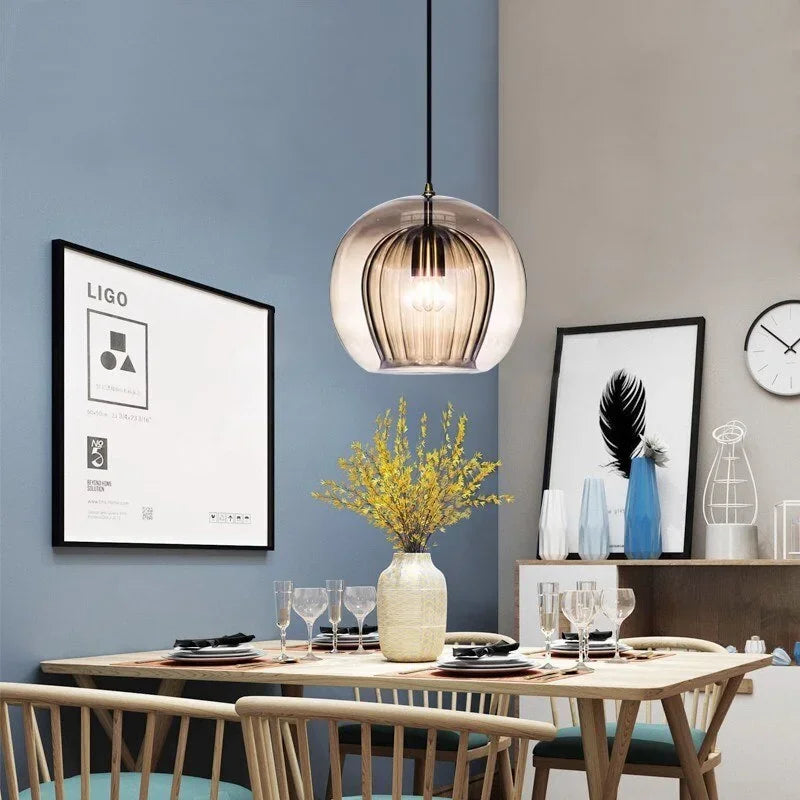 Elegant Glass Pendant Lighting - Stylish Hanging Light