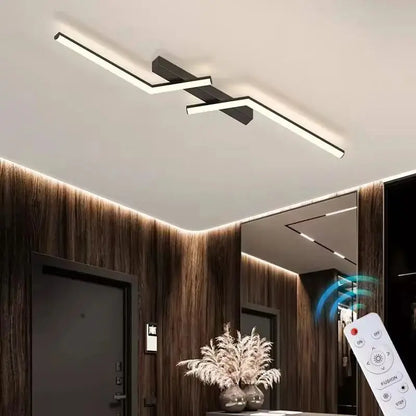 Slim Contemporary Linear Ceiling Lamp - Fesara