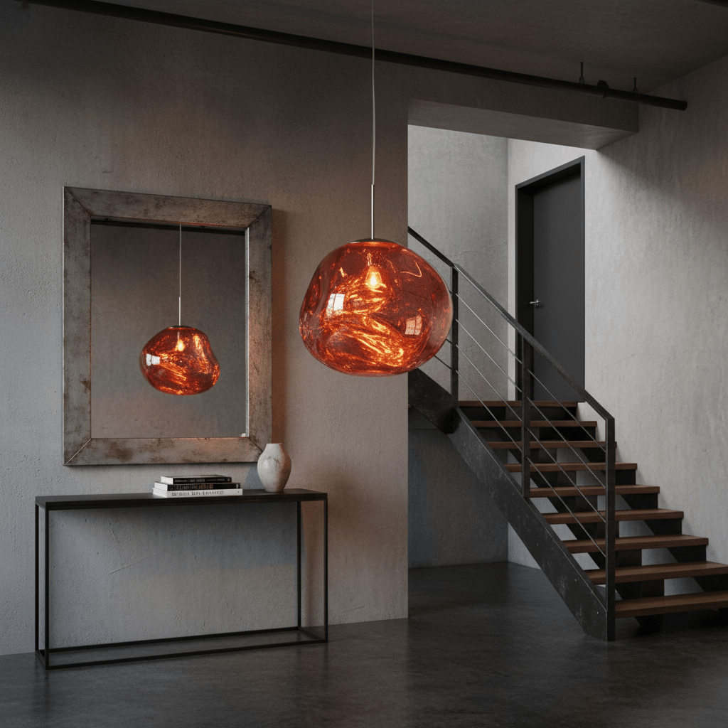 Stylish Round Glass Pendant Light Fixture
