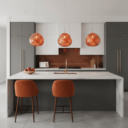 Stylish Round Glass Pendant Light Fixture