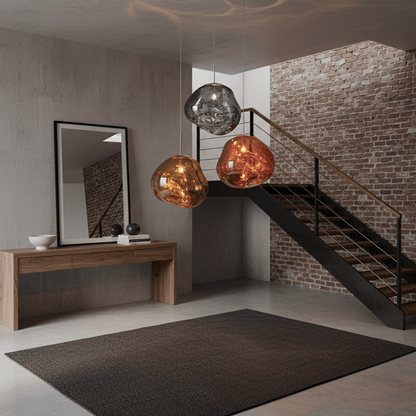 Stylish Round Glass Pendant Light Fixture