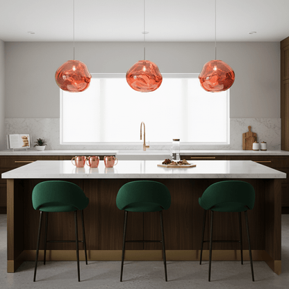 Stylish Round Glass Pendant Light Fixture