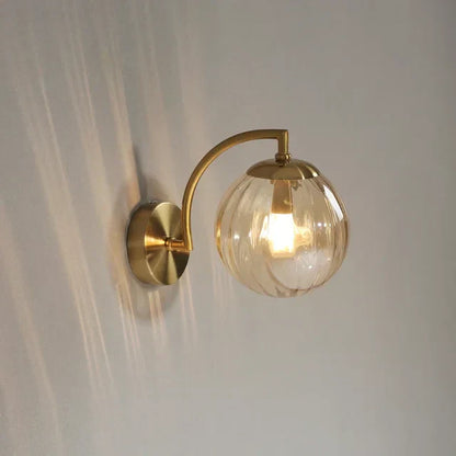 Elegant Glass Crystal Wall Light