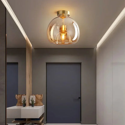 Simple Elegant Glass Ceiling Light