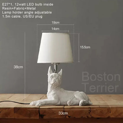 Vintage Dog Table Lamp