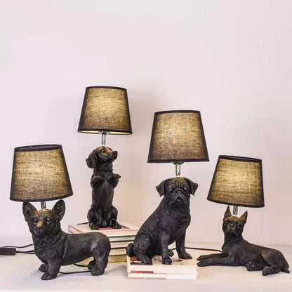 Vintage Dog Table Lamp