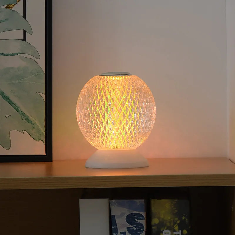 Elegant Glass Table Lamp – Cordless Modern Lighting