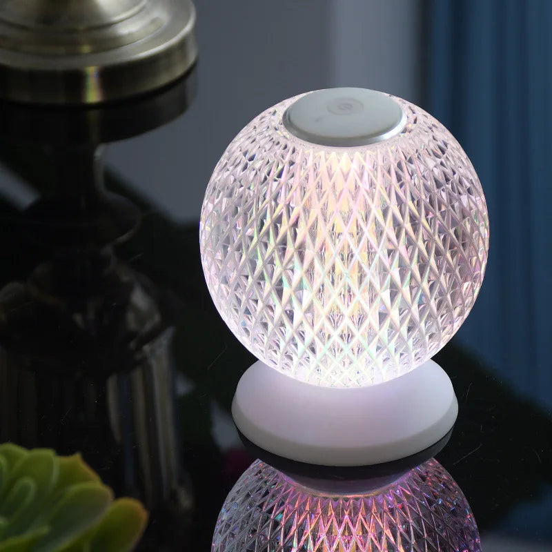 Elegant Glass Table Lamp – Cordless Modern Lighting