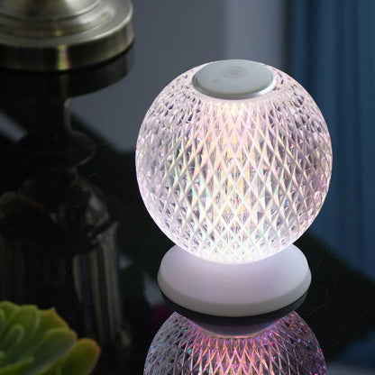 Elegant Glass Table Lamp – Cordless Modern Lighting
