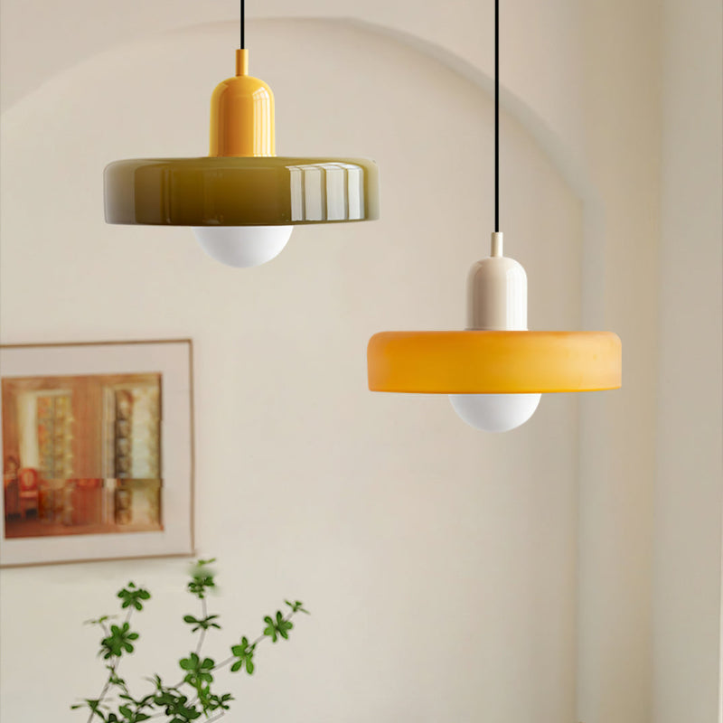Colorful Glass Pendant Lamp for Modern Dining Rooms