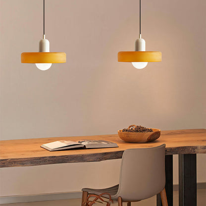 Vibrant Glass Hanging Light