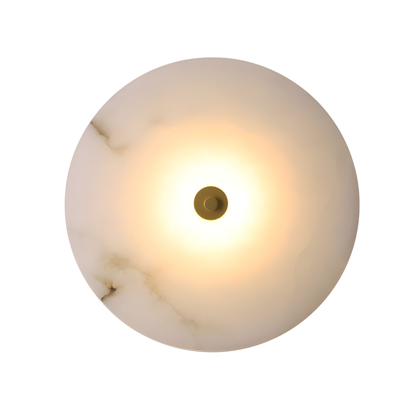 Elegant Stone Circular LED Wall Lamp - Fesara