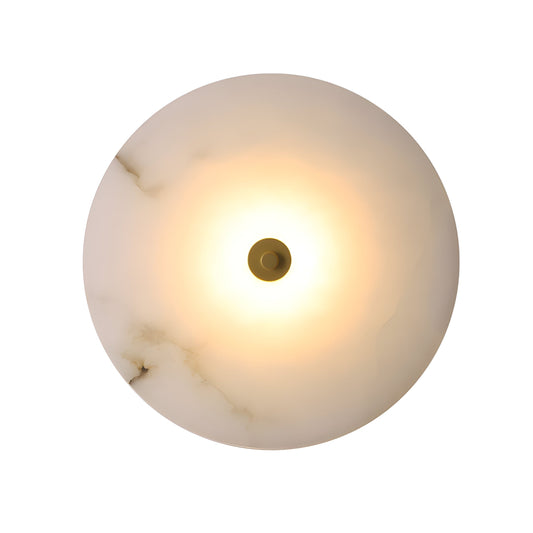 Elegant Stone Circular LED Wall Lamp - Fesara