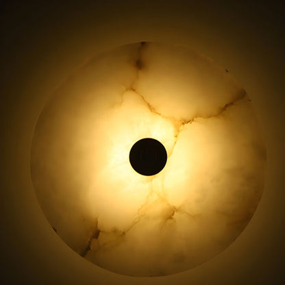 Elegant Stone Circular LED Wall Lamp