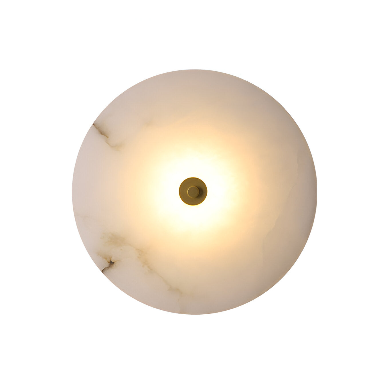 Elegant Stone Circular LED Wall Lamp