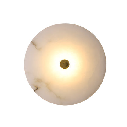Elegant Stone Circular LED Wall Lamp