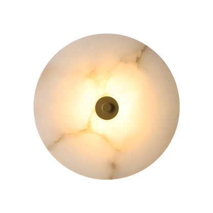 Elegant Stone Circular LED Wall Lamp