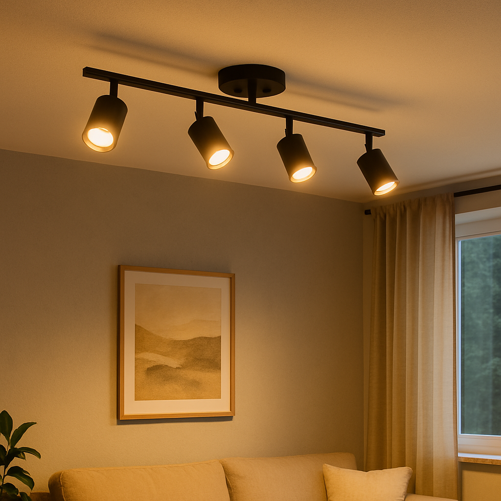 Modern 4-head ceiling lamp 2