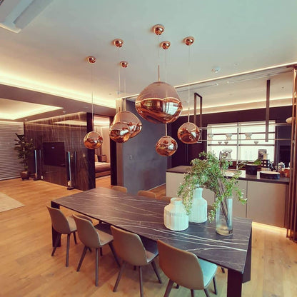Stylish Round Glass Pendant Light Fixture
