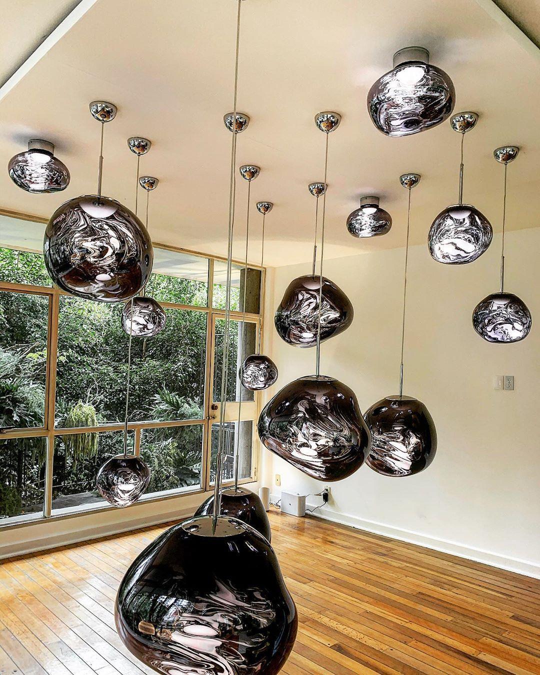 Stylish Round Glass Pendant Light Fixture