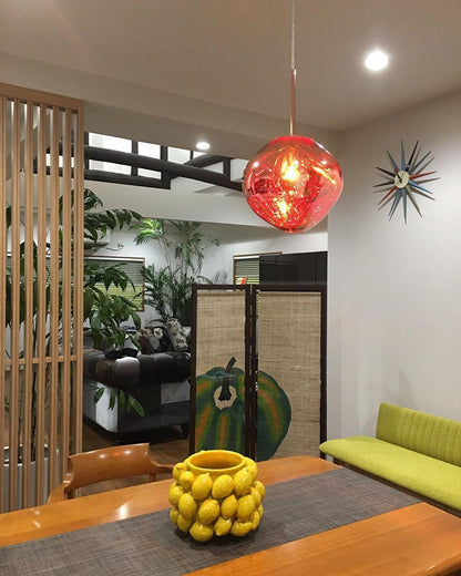 Stylish Round Glass Pendant Light Fixture