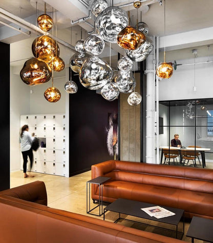 Stylish Round Glass Pendant Light Fixture