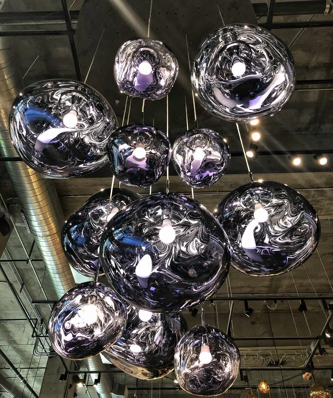 Stylish Round Glass Pendant Light Fixture
