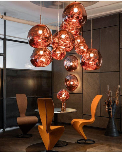 Stylish Round Glass Pendant Light Fixture
